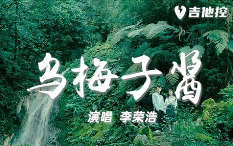 乌梅子酱吉他谱,G调原版吉歌曲,G调简单指弹教学简谱,3张六线谱图片